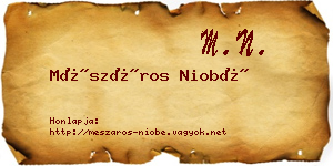 Mészáros Niobé névjegykártya